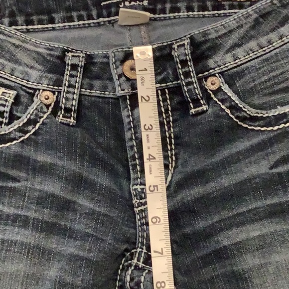 Silver Aiko Lo Rise Bootcut Jeans, 28W 31L - Picture 14 of 15